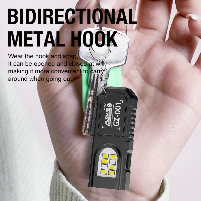 Portable Keychain LED COB Flas - Keychain Flashlight ulasan dan harga