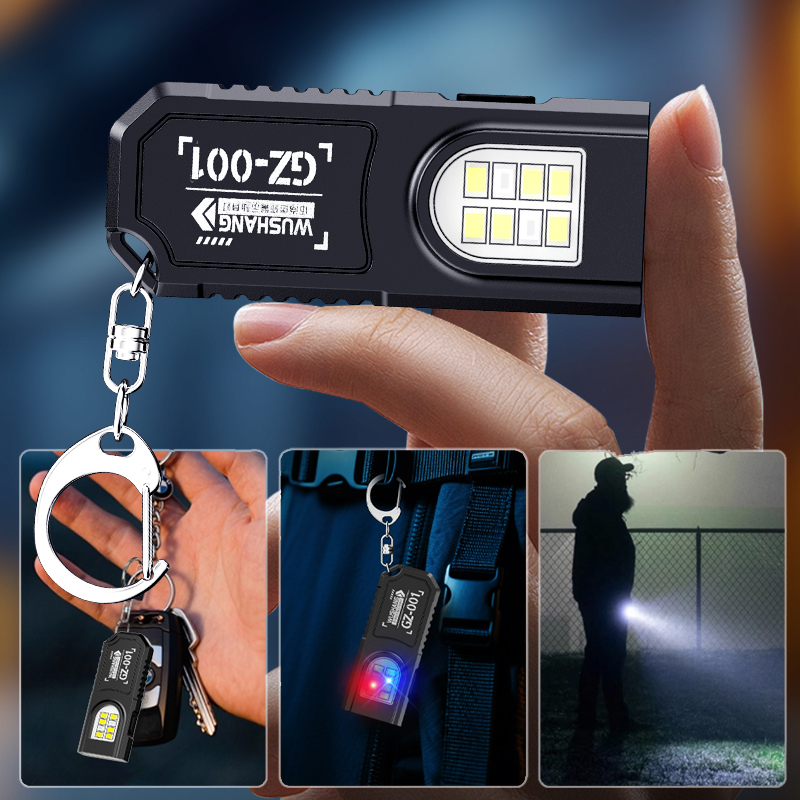 Portable Keychain LED COB Flas - Keychain Flashlight ulasan dan harga