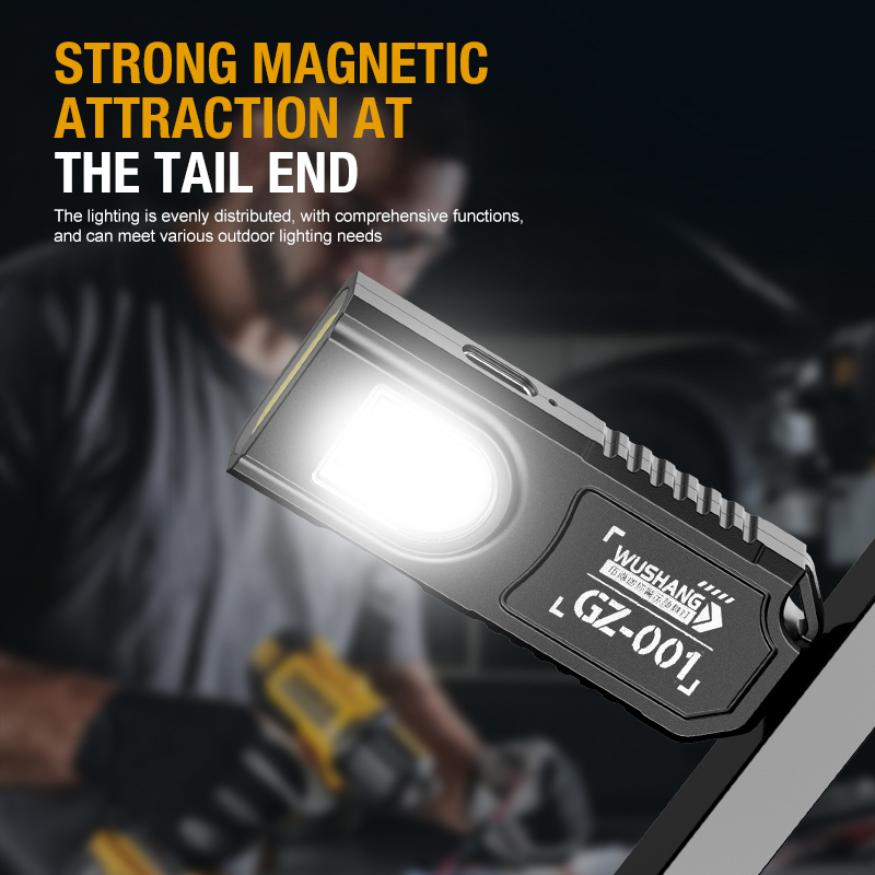 Portable Keychain LED COB Flas - Keychain Flashlight ulasan dan harga