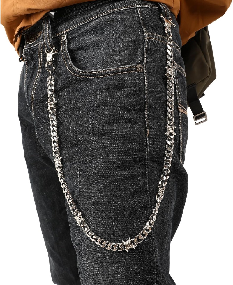 Biker Wallet Chain for Men Boy - Wallet Slim Titanium ulasan dan harga