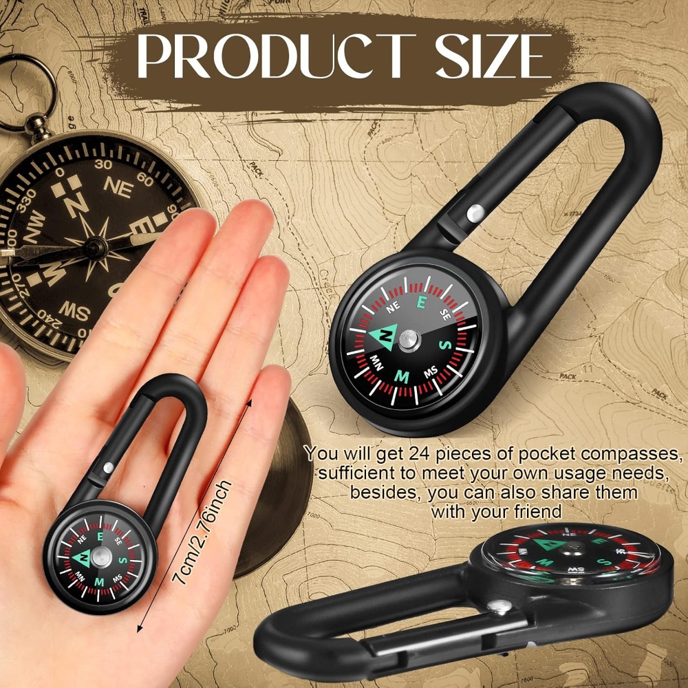 6-50 Pcs Mini Magnetic Compass - Compass Keychain Mini ulasan dan harga
