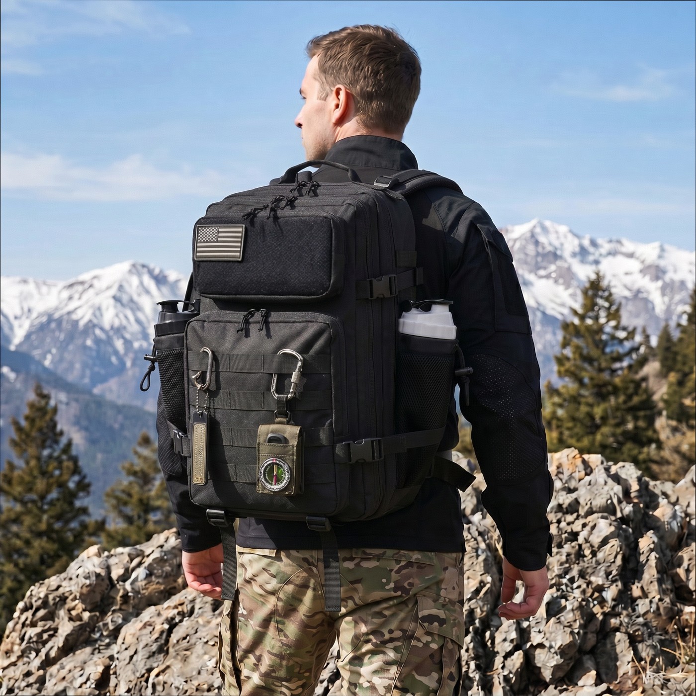 45L Large Capacity Tactical Fi - Edc Carry Backpack ulasan dan harga