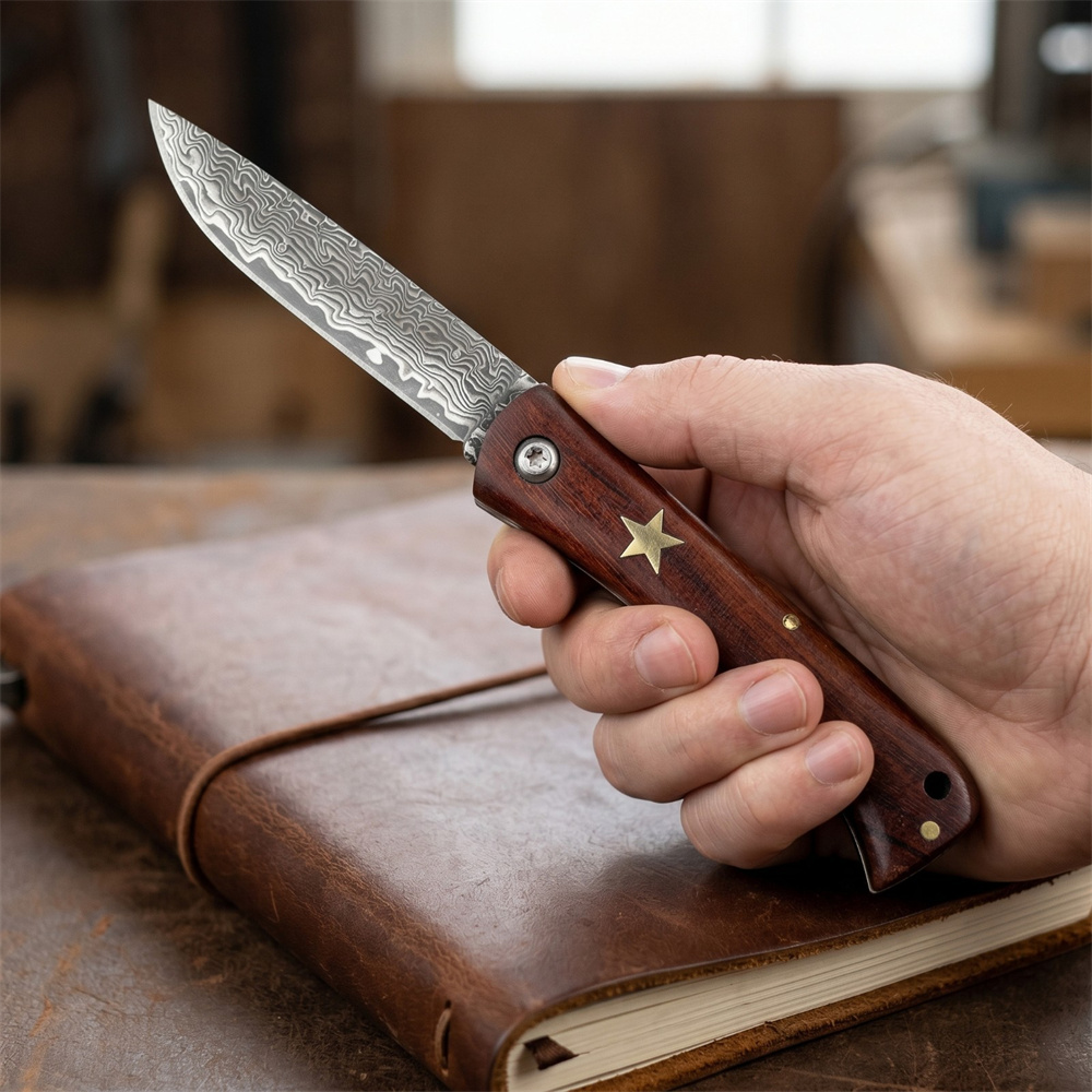 Compact Outdoor Survival Damas - Edc Fixed Blade Deep Carry ulasan dan harga
