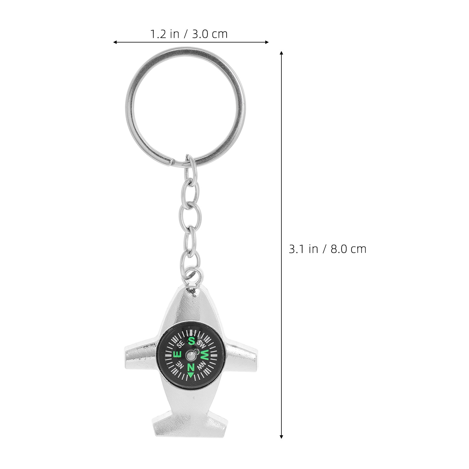 2Pcs Mini Compass Keychain Hik - Compass Keychain Mini ulasan dan harga