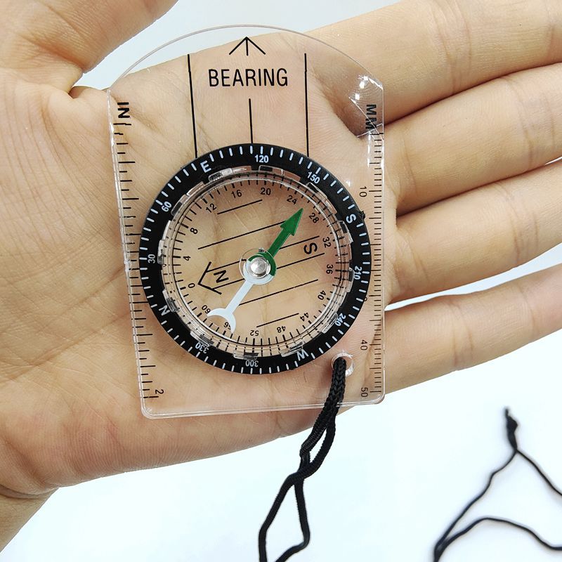 1pc new outdoor mini acrylic t - Compass Keychain Mini ulasan dan harga